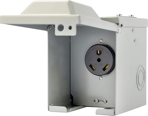 outdoor electrical box with outlet|lockable outside electrical outlet boxes.